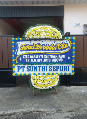 Papan Bunga Duka di Setiabudi