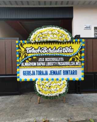 Papan Bunga Duka di Setiabudi